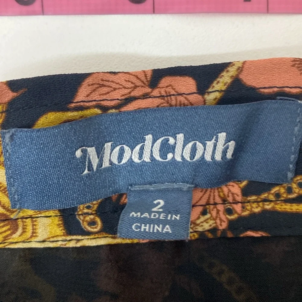 Modcloth‎ Size 2 Midi A-Line Skirt Horse Print